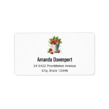 Verse geplukte aardbeien in een emmer adres