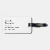 Verse geplukte aardbeien in een emmer bagagelabel (Achterkant horizontaal)