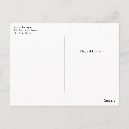 Verse geplukte aardbeien in een emmer briefkaart (Achterkant)