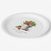 Verse geplukte aardbeien in een emmer Verjaardag Papieren Bordje (Gekanteld)