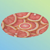 Verse geplukte roze grapefruit monogram Initiaal Papieren Bordje