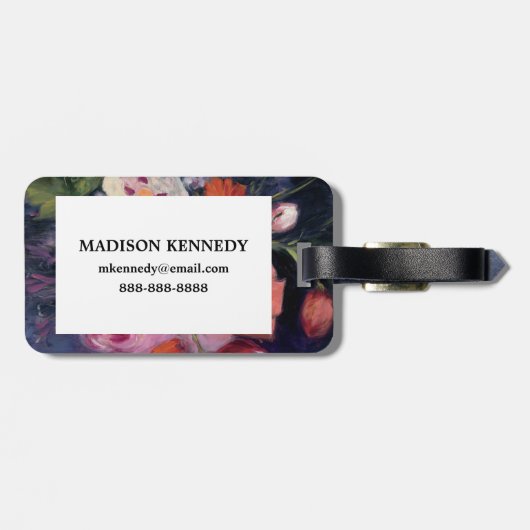 Verse Gesneden Lente Bloem Bagagelabel (Achterkant horizontaal)