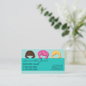 Verse gezichten haarkleuring visitekaartjes (Staand voorkant)