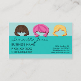 Verse gezichten haarkleuring visitekaartjes