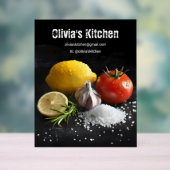 Verse gezonde voedselingrediënten acryl bord (Neutraal)