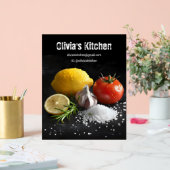 Verse gezonde voedselingrediënten acryl bord (Huwelijk)