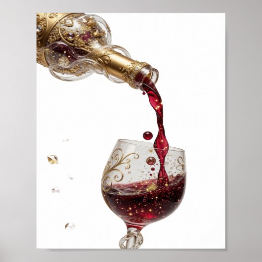Verse Goud ABSTRACTE KUNST Design Poster (Voorkant)