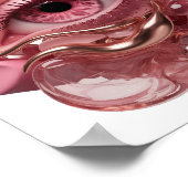 Verse Goud ABSTRACTE KUNST Design Poster (Hoek)