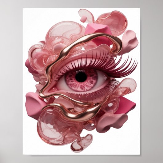 Verse Goud ABSTRACTE KUNST Design Poster (Voorkant)