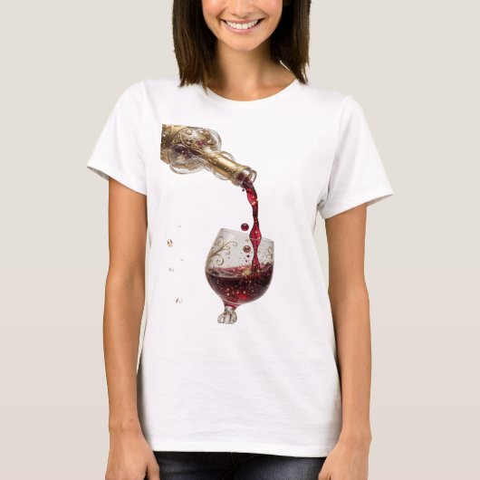 Verse Goud ABSTRACTE KUNST Design T-shirt (Voorkant)