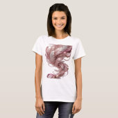 Verse Goud FANTASY FEATHERS Tekst Ontwerp T-shirt (Voorkant volledig)