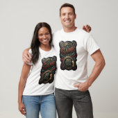 Verse Goud LIFE IS A GAME 3D Tekst Kunst T-shirt (Unisex)