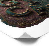 Verse Goud MAGISCH Ontwerp Poster (Hoek)