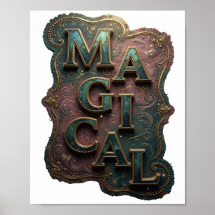 Verse Goud MAGISCH Ontwerp Poster