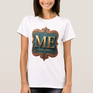 Verse Goud ME EST 1980 Artistiek Motief T-shirt