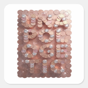 Verse Goud ONVERZOENLIJKE Sticker Grafisch