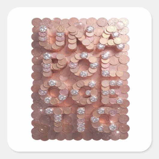Verse Goud ONVERZOENLIJKE Sticker Grafisch (Voorkant)