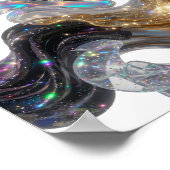 Verse Goud UNIVERSE Tekst Ontwerp Poster (Hoek)