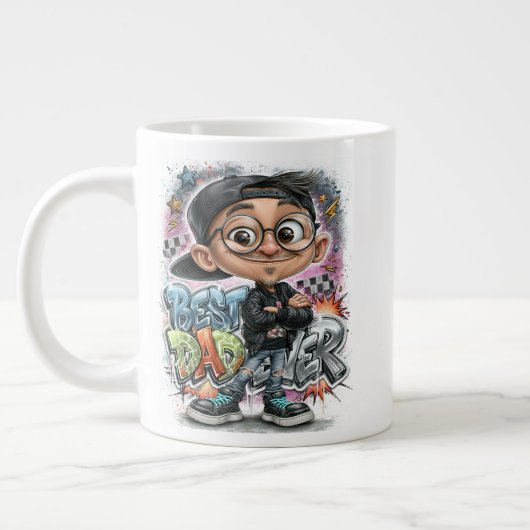 Verse Graffiti Beste Papa Grote Koffiekop (Links)