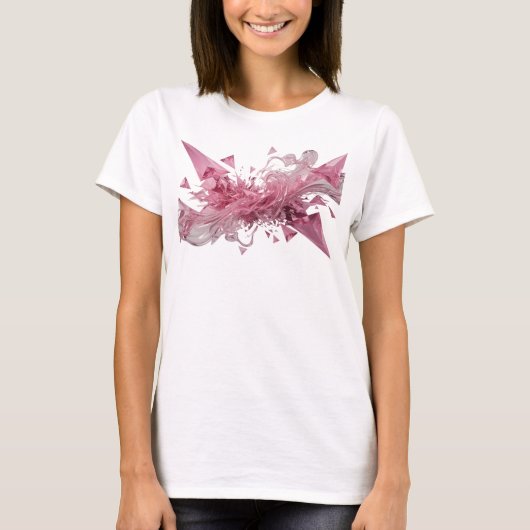 Verse Grafisch ABSTRACTE KUNST T-shirt van Zilver (Voorkant)