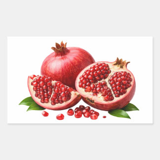 Verse Granaatappel Met Sappige Pitten Sticker