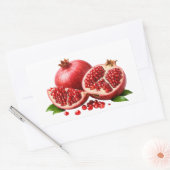 Verse Granaatappel Met Sappige Pitten Sticker (Envelop)