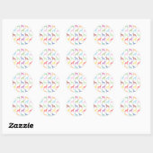 Verse Great Dane Patroon Ronde Sticker (Vel)