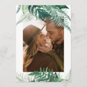 Verse Greenery Modern Waterverf Save the Date (Achterkant)