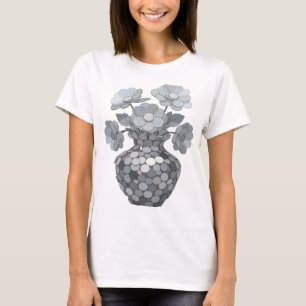 Verse Grijze ABSTRACTE KUNST Grafisch ontwerp T-shirt