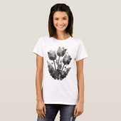Verse Grijze ABSTRACTE KUNST Statement Design T-shirt (Voorkant volledig)