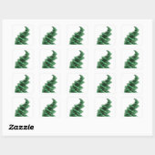 Verse groene abstracte ambachtelijke sticker (Vel)