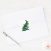 Verse groene abstracte ambachtelijke sticker (Envelop)