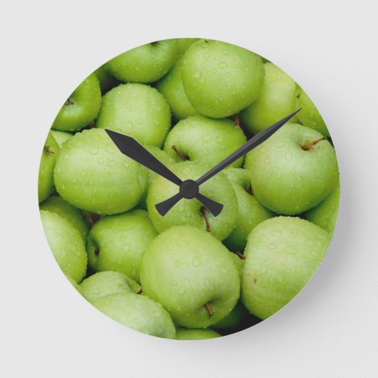 verse groene appel ronde klok (Voorkant)