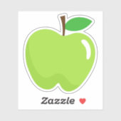 Verse groene appel sticker (Vel)