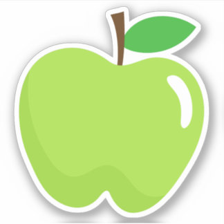 Verse groene appel sticker
