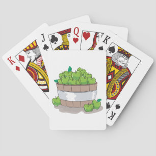 Verse Groene Appeloogst Vat Granny Smith Pokerkaarten