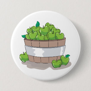 Verse Groene Appeloogst Vat Granny Smith Ronde Button 7,6 Cm