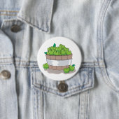 Verse Groene Appeloogst Vat Granny Smith Ronde Button 7,6 Cm (In situ)