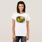 Verse groene appels met een misty Border Business T-shirt (Voorkant volledig)