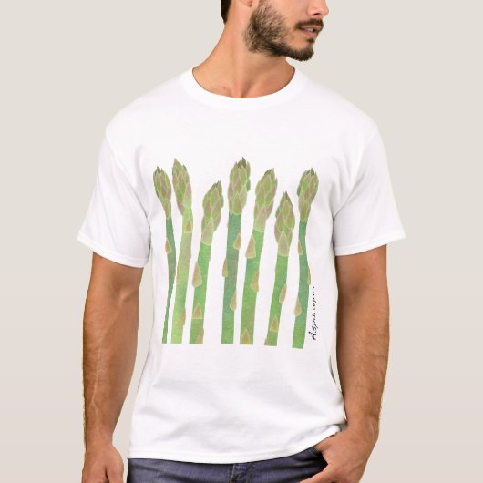 Verse groene Asparagus T-shirt (Voorkant)
