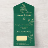 Verse groene Australische dieren tweelingverjaarda All In One Uitnodiging (Binnen)