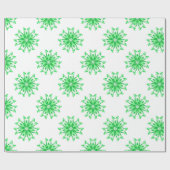Verse groene bloem naadloos patroon cadeaupapier (Vlak)