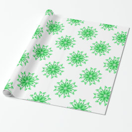 Verse groene bloem naadloos patroon cadeaupapier