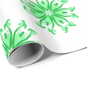 Verse groene bloem naadloos patroon cadeaupapier (Rol Hoek)