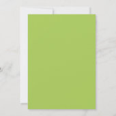 Verse groene bloemige trouwuitnodiging kaart (Achterkant)