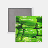 Verse groene capsicum magneet (Voorkant / Achterkant)