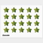 Verse Groene Druif Ster Sticker (Vel)
