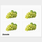 Verse Groene Druiven met Bladeren Sticker (Vel)
