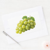 Verse Groene Druiven met Bladeren Sticker (Envelop)