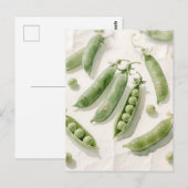 Verse Groene Erwten Aquarel Briefkaart (Voorkant / Achterkant)